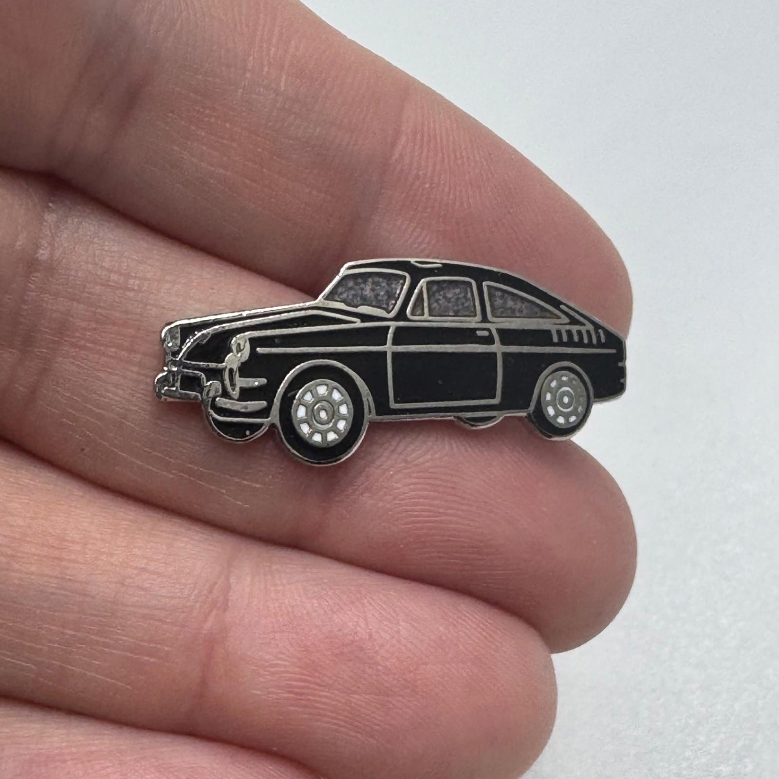 Vintage Ford Ranchero Black Enamel Lapel Pin Classic Pickup Car Collectible