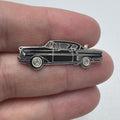 Vintage 1958 Black Chevy Impala Enamel Lapel Pin Black Classic Car Design
