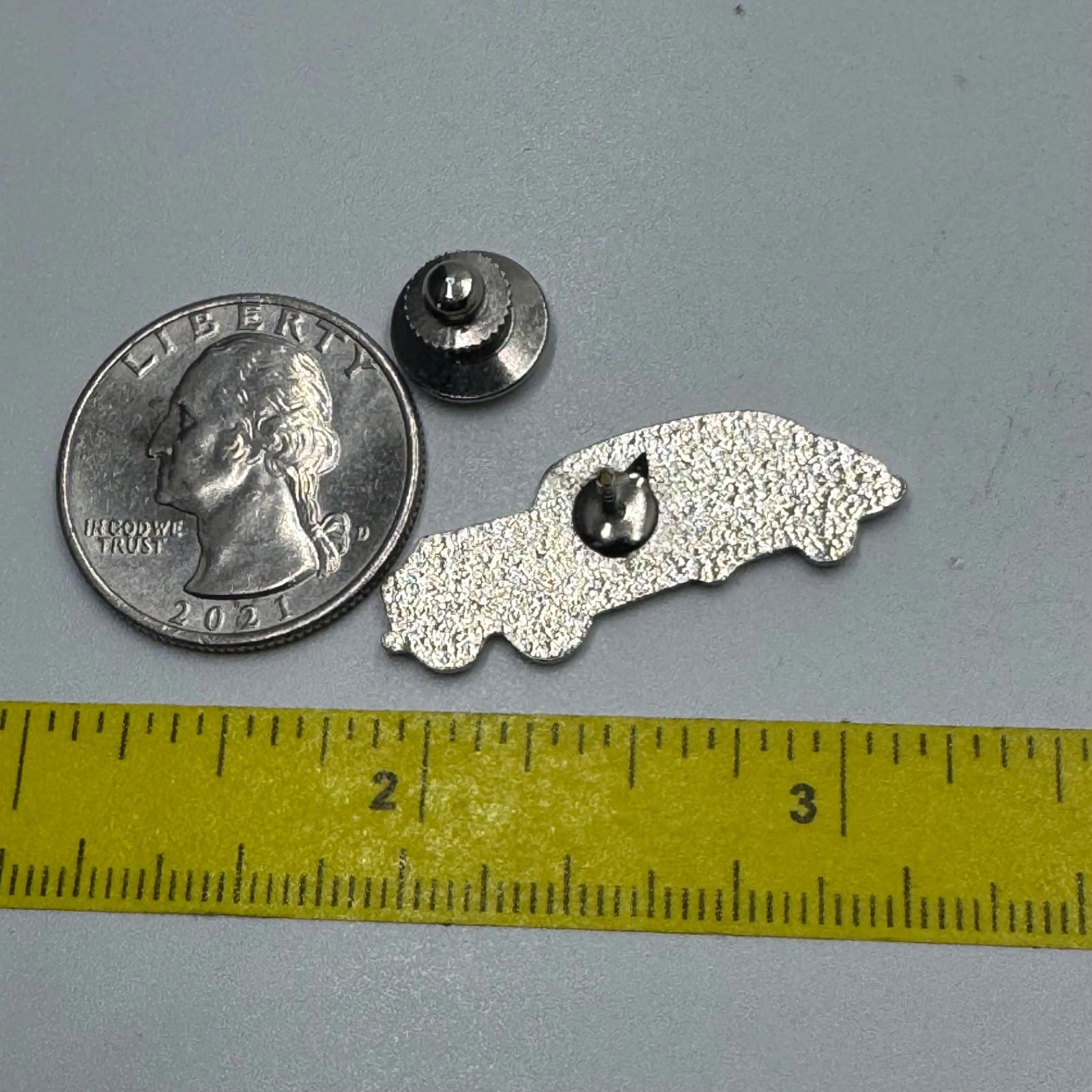 Vintage 1941 Chevrolet Sedan Black Enamel Lapel Pin Classic Car Chevy