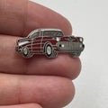 Vintage 1957 Chevrolet Bel Air Red Enamel Lapel Pin Classic Car Chevy
