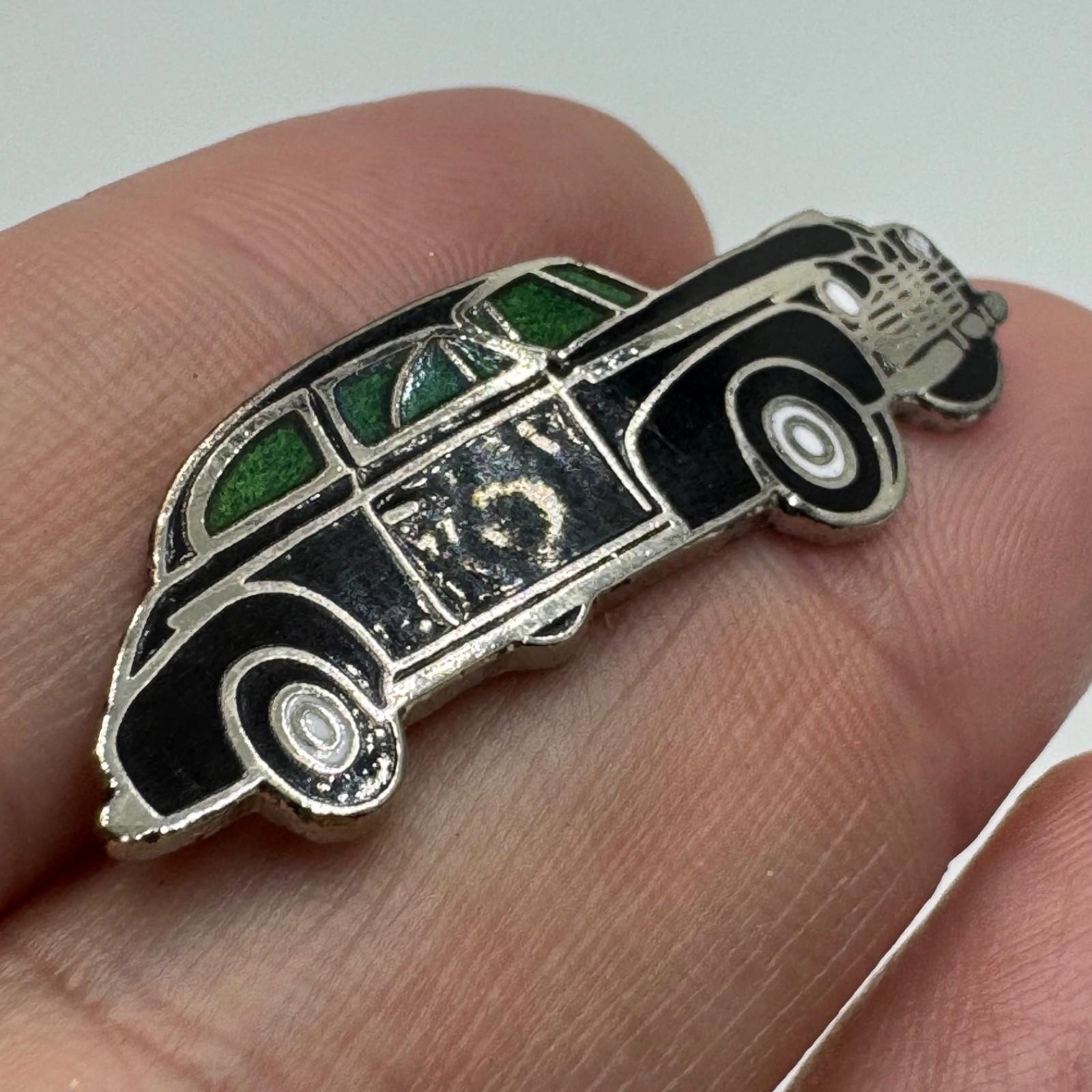 Vintage 1941 Chevrolet Sedan Black Enamel Lapel Pin Classic Car Chevy