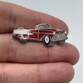 Vintage 1955 Chevy Bel Air Convertible Red Enamel Lapel Pin Classic Car