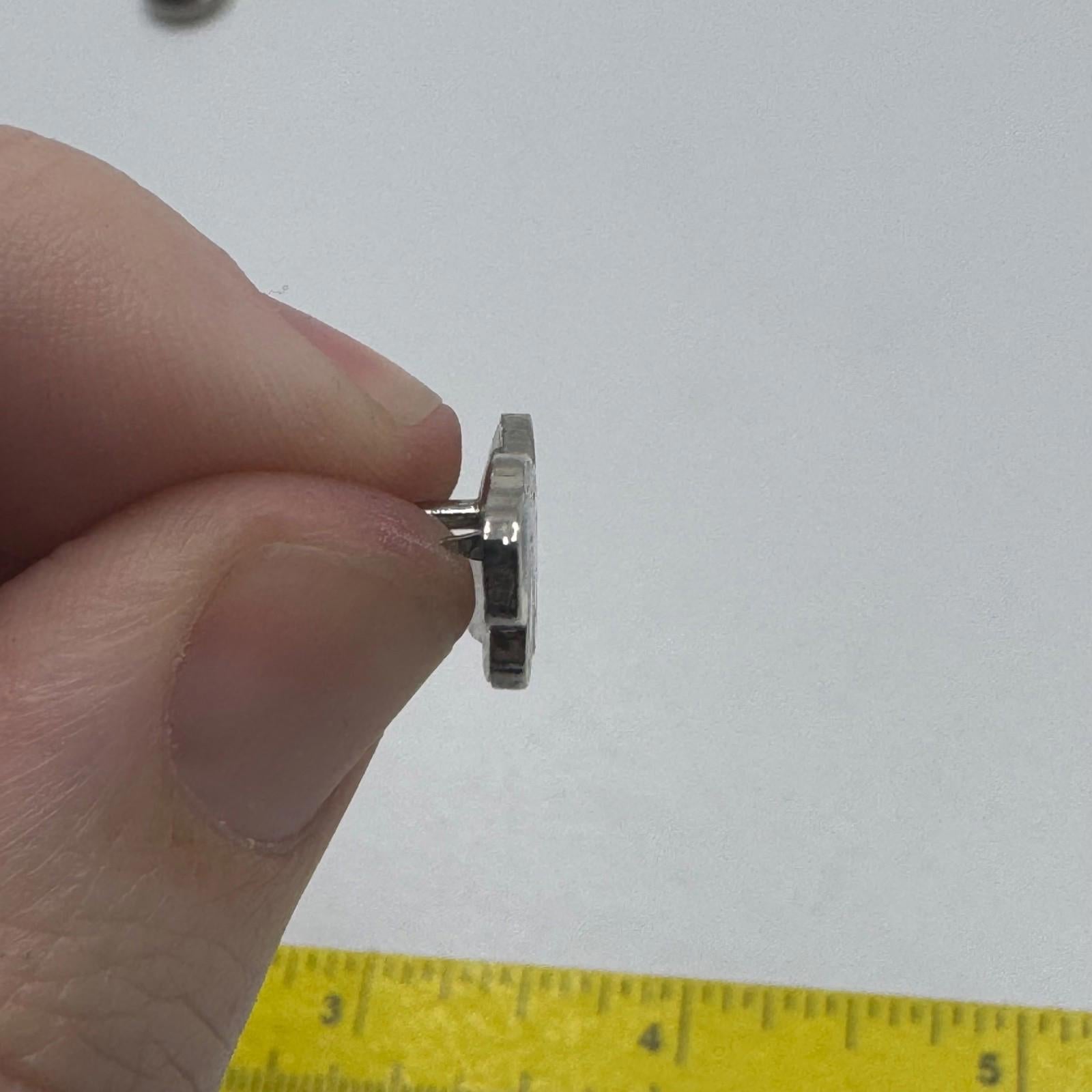 Vintage 1950s Ford Thunderbird Black Enamel Lapel Pin Classic Car