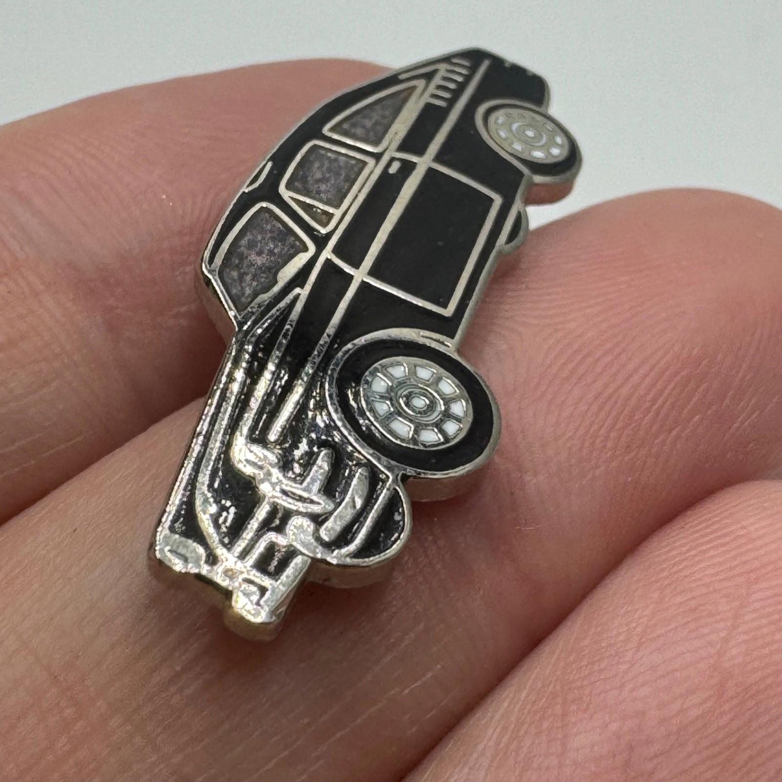 Vintage Ford Ranchero Black Enamel Lapel Pin Classic Pickup Car Collectible