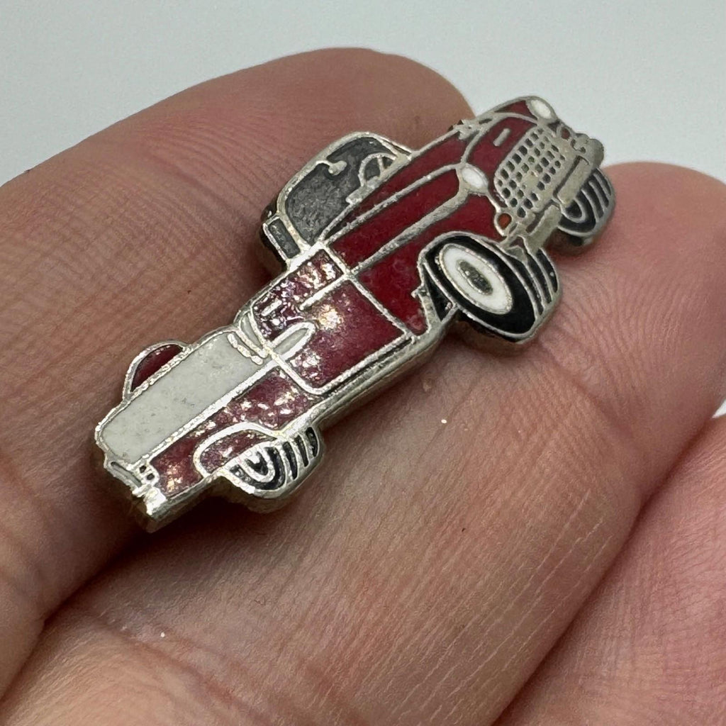 Vintage 1955 Chevy Bel Air Convertible Red Enamel Lapel Pin Classic Car